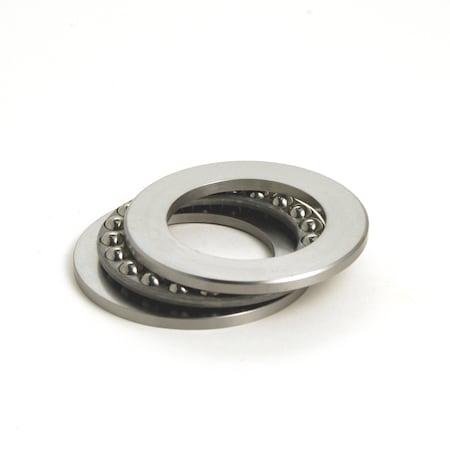Tritan Thrust Ball Bearing, Inch, 3 Piece, Flat Raceways, 1-in. Bore Dia., 1.625-in. OD, 0.375-in. W EW1M